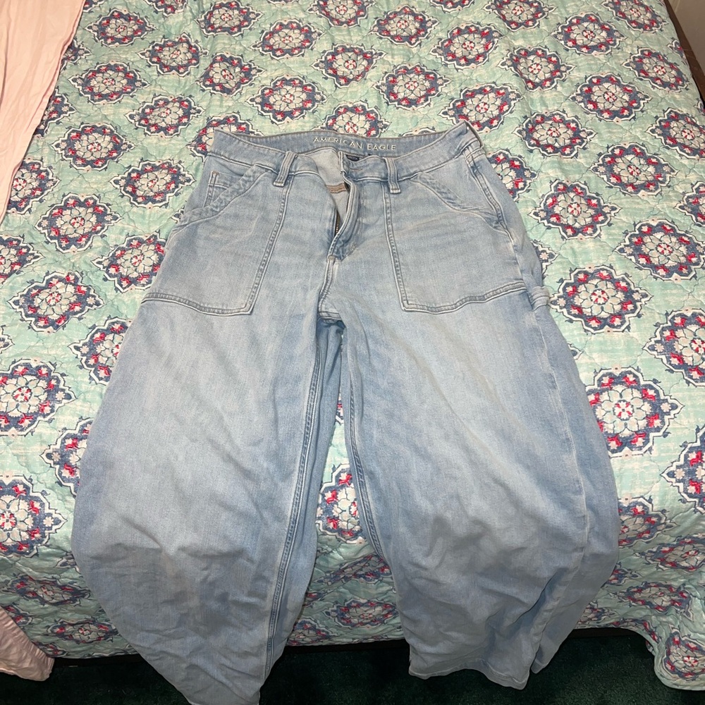 American Eagle Outfitters Light Blue Flare Jeans